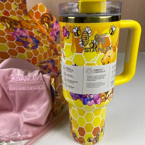 Stanley x LoveShackFancy Winnie the Pooh Honey Bee 40oz Limited Edition NIB - Picture 2 of 14